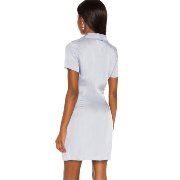 Song of Style Lily Mini Shirt Dress Blue : Keyhole on chest Size M - Picture 8 of 14
